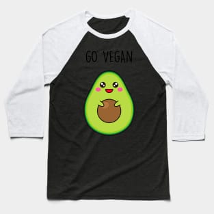 Avocado Kawaii Baseball T-Shirt